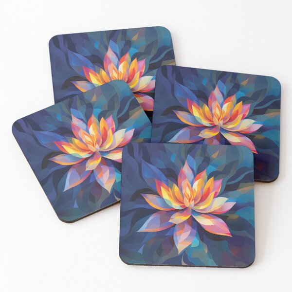 Item preview, A design of a colorful lotus flower. designed and sold by HEMRO.