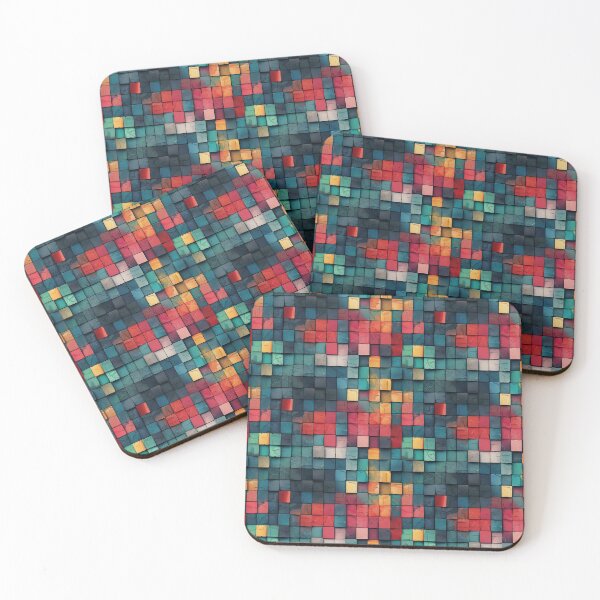 Item preview, Vibrant Abstract Pixel Art Texture designed and sold by NTGUILTY.