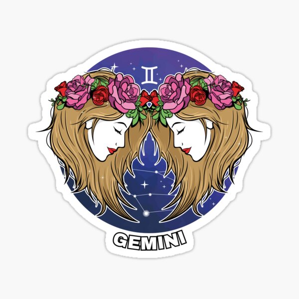 Item preview, Gemini Astrological Sign designed and sold by stainedglass101.