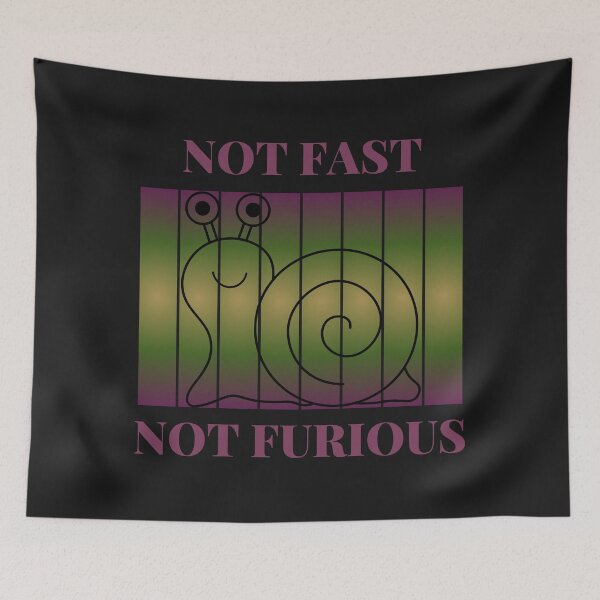 Item preview, Not Fast Not Furious T-Shirt Design designed and sold by wiggylyn.