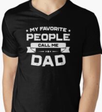 Funny Fathers Day Shirt Gift From Son Daughter Kids Wife Men's V-Neck T-Shirt