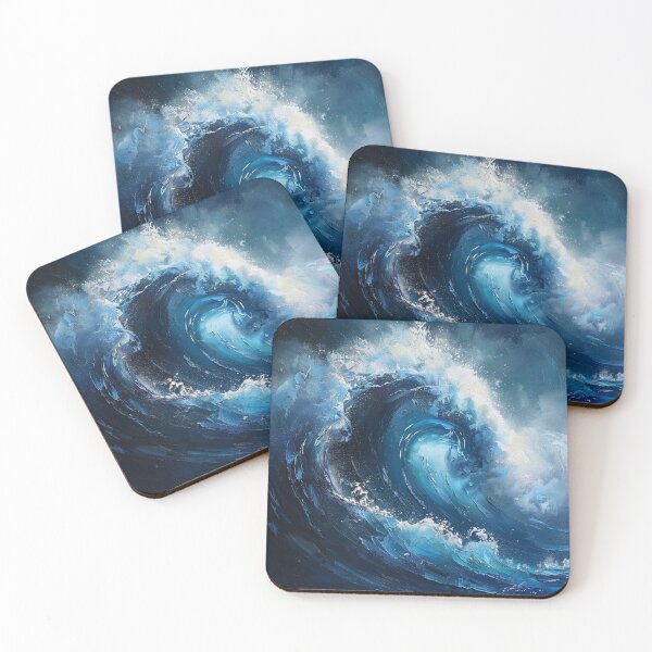 Item preview, Blue Ocean Wave designed and sold by Myra365Art.