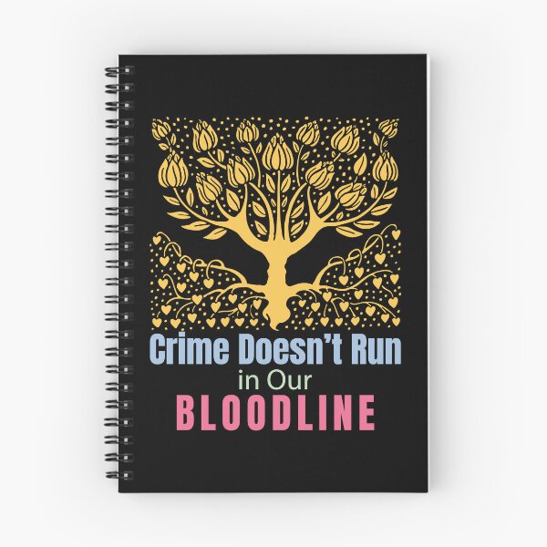 Item preview, Crime Doesn’t Run in Our Bloodline T-Shirt: Minimalist Tree Design with Heartfelt Roots – Serene Blossom Palette designed and sold by al21ex.