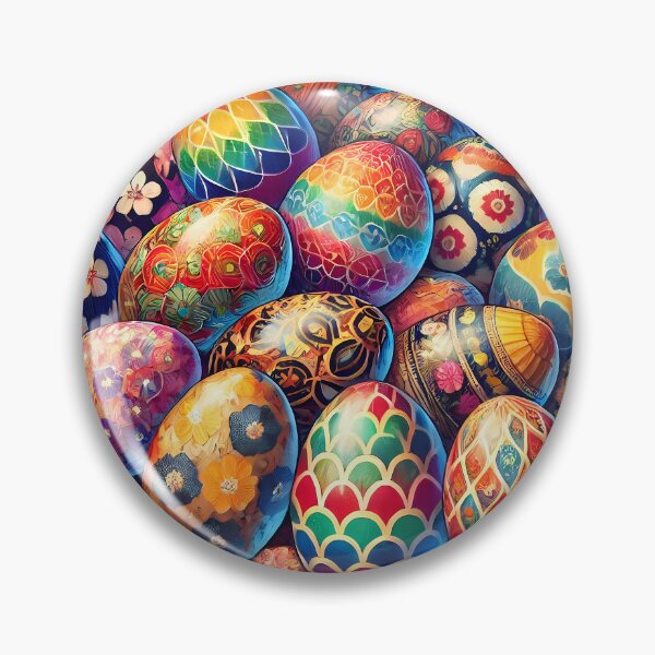 Item preview, Colorful Easter Eggs in Decorative Basket designed and sold by Lacritsa .