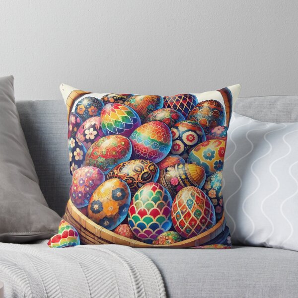 Item preview, Colorful Easter Eggs in Decorative Basket designed and sold by Lacritsa .