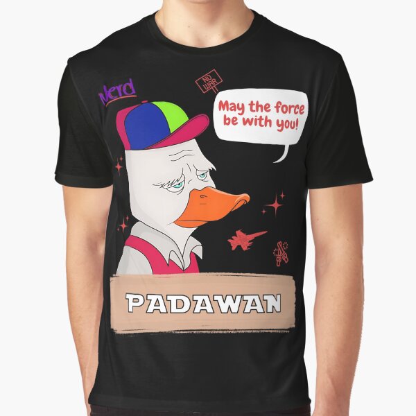 Vista previa del artículo con la obra «Pato Padawan», diseñado y vendido por Dull Duck Store.