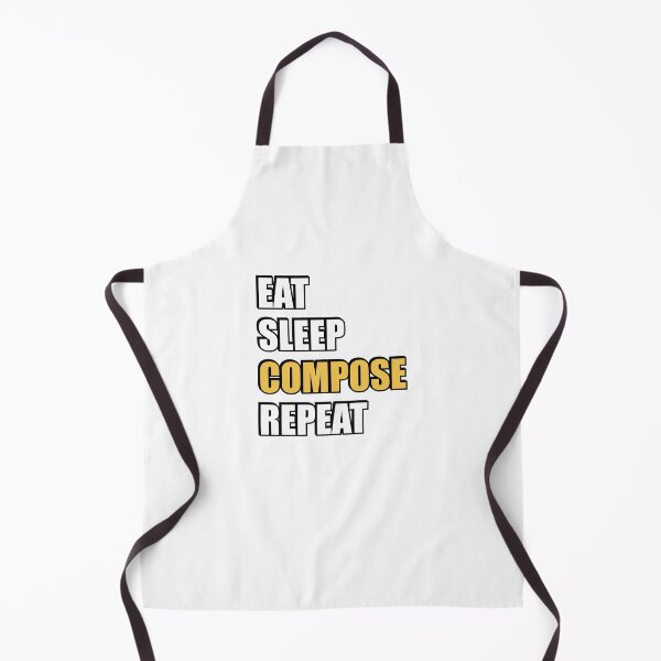 Item preview, Eat Sleep Compose Repeat - funny composer memes designed and sold by Inspirationmotivation.