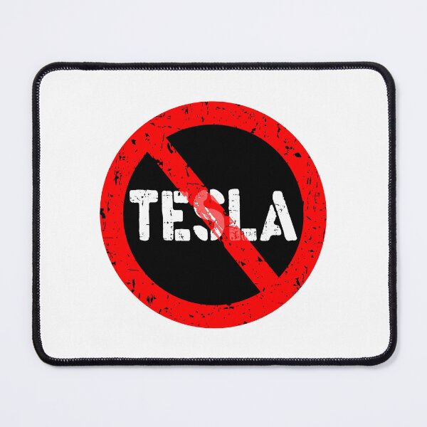 Item preview, Banned tesla elon, NO ELON! anti elon, no elon musk, no musk, Anti-Elon Musk car Bumper Decal For elon musk tesla haters! black white designed and sold by ramwebroom.