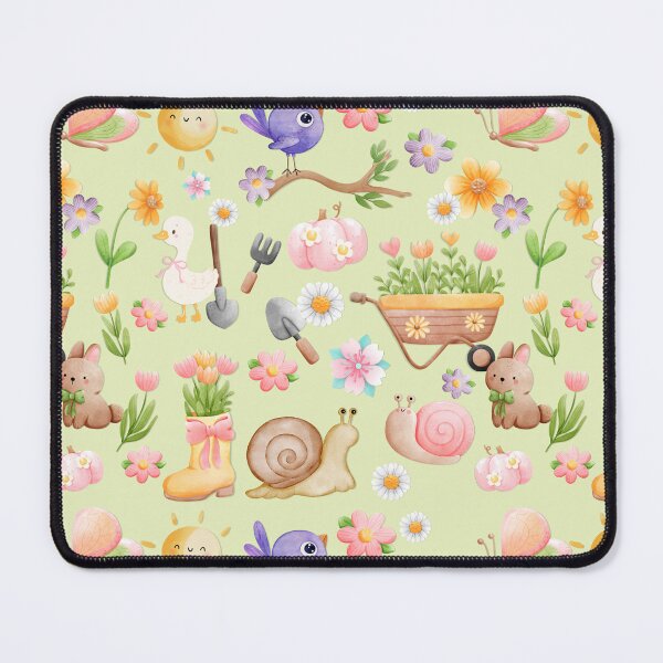 Item preview, Spring Garden Bliss Cute Animal and Floral Pattern designed and sold by Betsytiptoe.