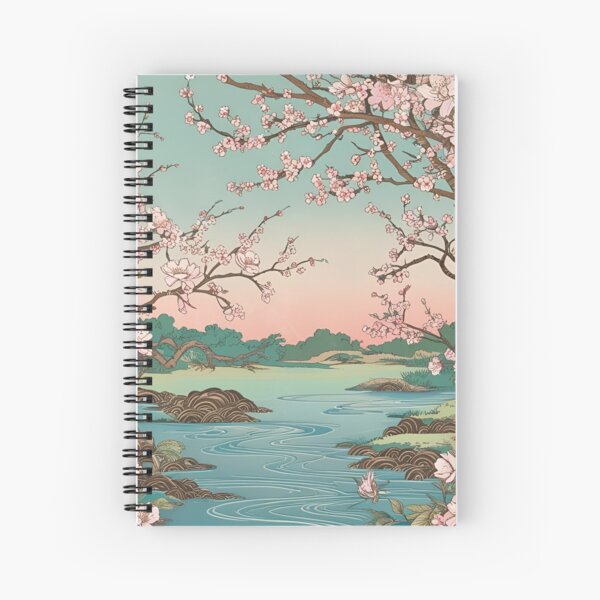 Aperçu de l'œuvre Fleurs au bord de l'eau créée et vendue par TenkaTees.