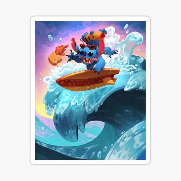 Vista previa del artículo con la obra «Lilo Stitch», diseñado y vendido por dexmrStudios.