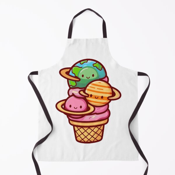 Item preview, Cosmic Ice Cream Planets – Kawaii Space Dessert designed and sold by Timegraf.