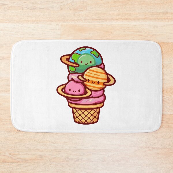 Item preview, Cosmic Ice Cream Planets – Kawaii Space Dessert designed and sold by Timegraf.