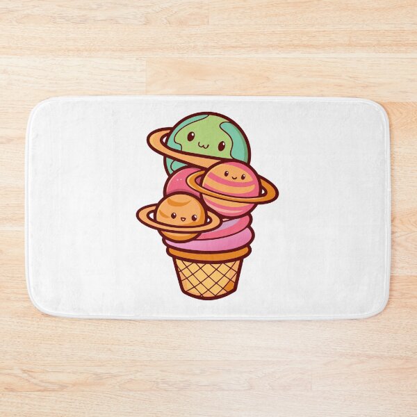 Item preview, Cosmic Ice Cream Planets – Kawaii Space Dessert designed and sold by Timegraf.