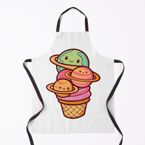 Item preview, Cosmic Ice Cream Planets – Kawaii Space Dessert designed and sold by Timegraf.