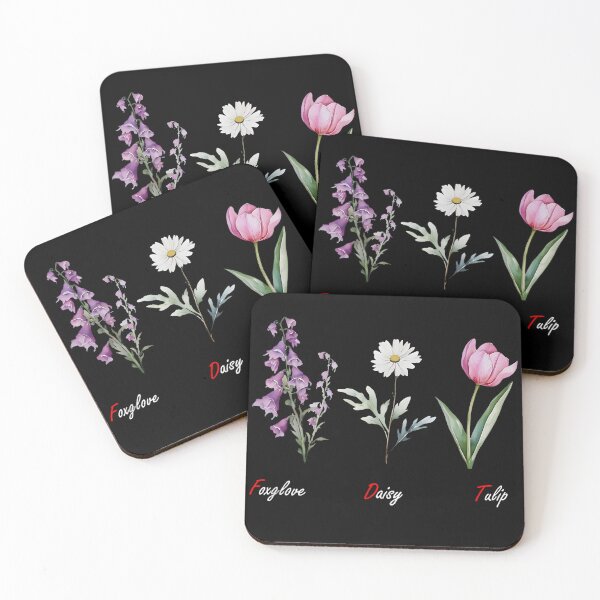 Item preview, Subtle Floral Foxglove Daisy Tulip Flowers designed and sold by Spaceslafr.