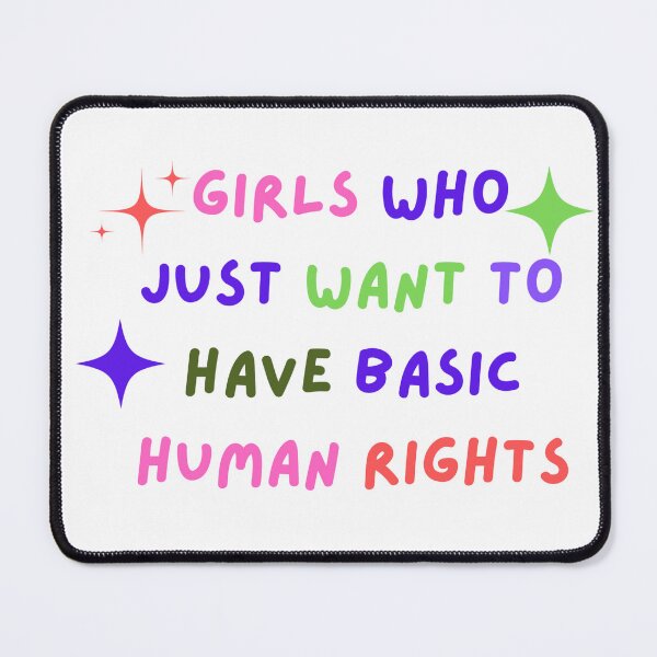 Item preview, girls who just want to have basic human rights. designed and sold by Hoffman-Design.