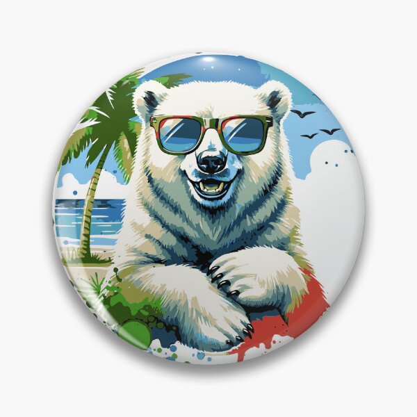 Item preview, Chill Polar Bear on Vacation – Cool Summer Vibes designed and sold by Artic60.