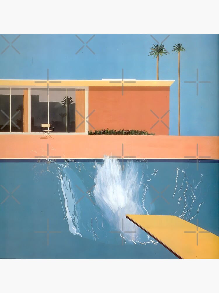 Thumbnail 2 of 2, Greeting Card, David Hockney A Bigger Splash designed and sold by Ceremonials-.