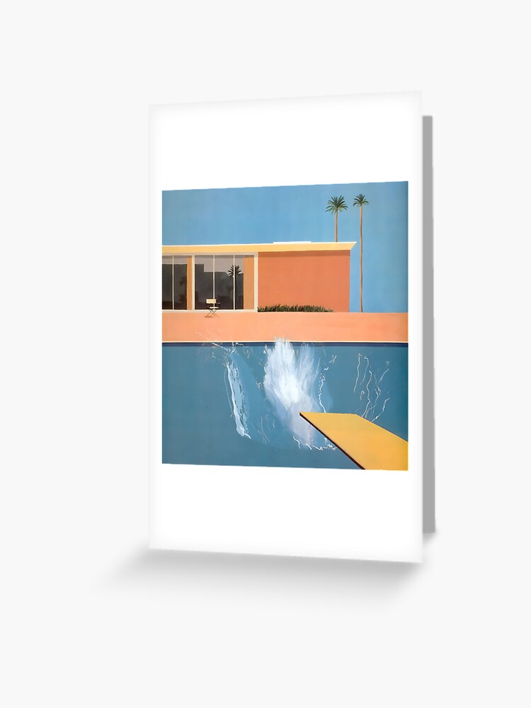 Thumbnail 1 of 2, Greeting Card, David Hockney A Bigger Splash designed and sold by Ceremonials-.