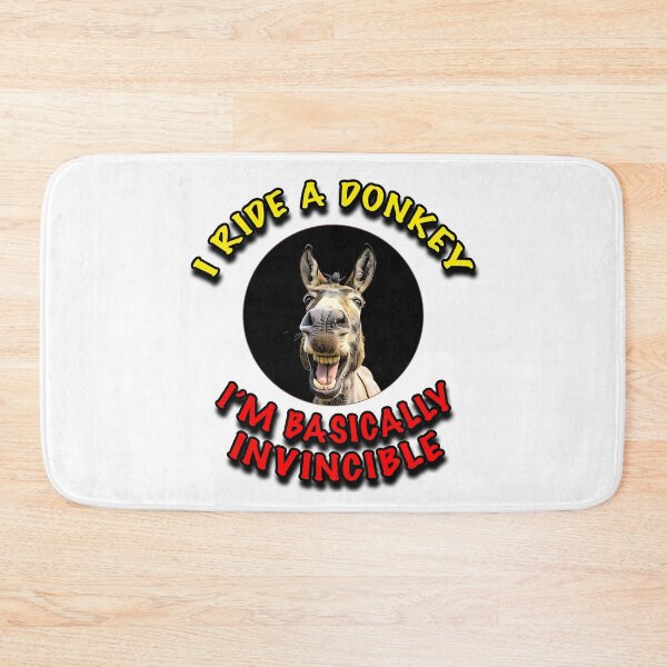 Item preview, I Ride a Donkey Shirt | Funny Invincible Animal Rider Tee designed and sold by Michael van der Hoorn.