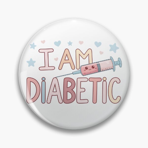 Item preview,  I Am Diabetic – Diabetes Awareness Cute Art designed and sold by HoneyNutCrisis.