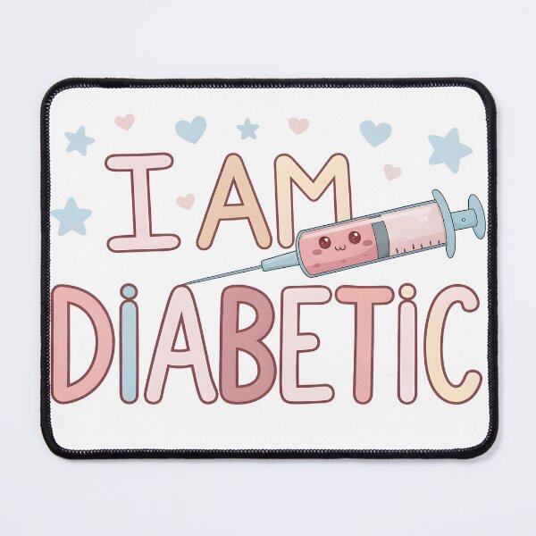 Item preview, I Am Diabetic – Diabetes Awareness Cute Art designed and sold by HoneyNutCrisis.