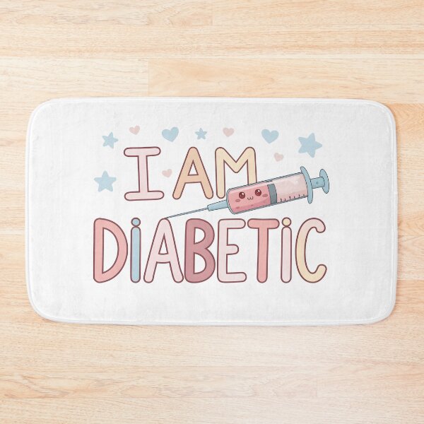 Item preview,  I Am Diabetic – Diabetes Awareness Cute Art designed and sold by HoneyNutCrisis.