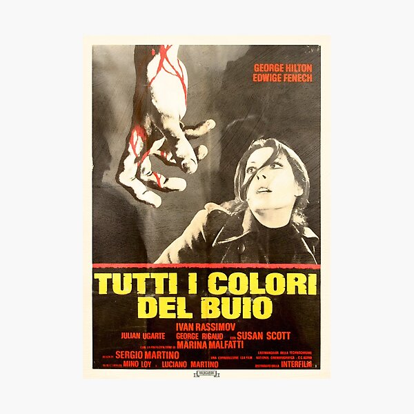 Item preview, Tutti I Colori del Buio - All The Colors of the Dark Giallo Movie Poster designed and sold by Valagardo Productions.