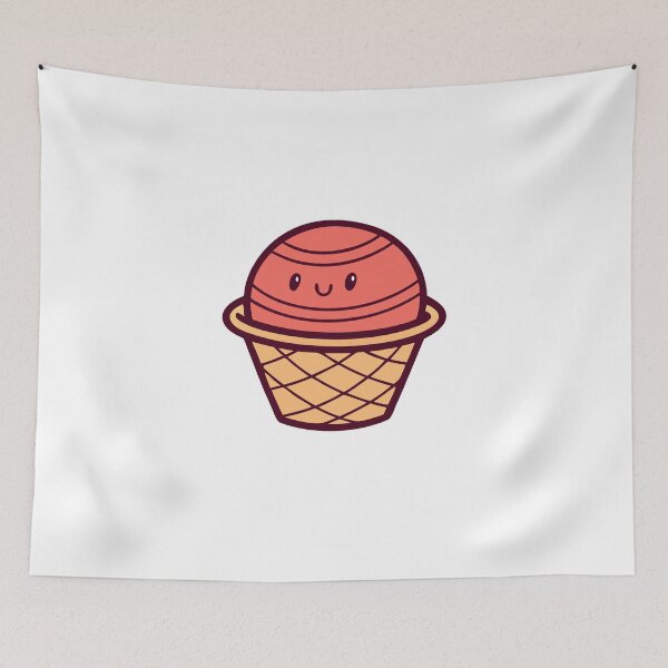 Item preview, Cosmic Ice Cream Planets – Kawaii Space Dessert designed and sold by Timegraf.