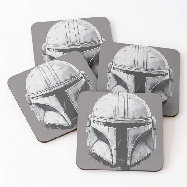 Item preview, Mandalorian Helmet Sketch  designed and sold by MemeHodlr.