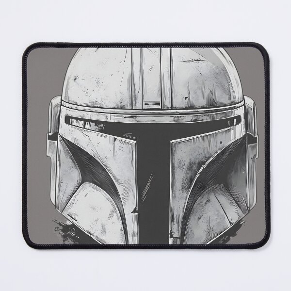 Item preview, Mandalorian Helmet Sketch  designed and sold by MemeHodlr.