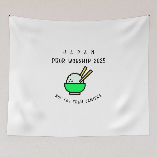 Item preview, Japan Puor Worship 2025, Nof Lov Fram Jamieka designed and sold by Kolcha.