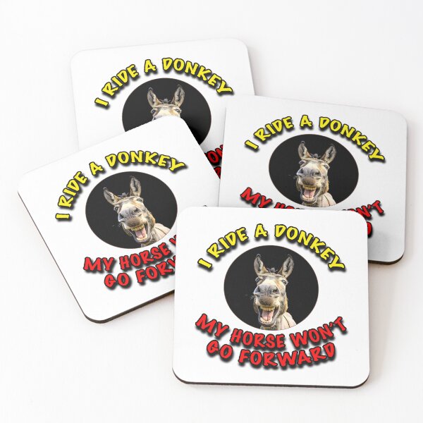 Item preview, I Ride a Donkey Shirt | My Horse Won’t Go Forward – Funny Equestrian Tee designed and sold by Michael van der Hoorn.