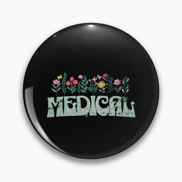 Item preview, Medical Receptionist flowers supporter Retro Vintage designed and sold by Jeangel97.
