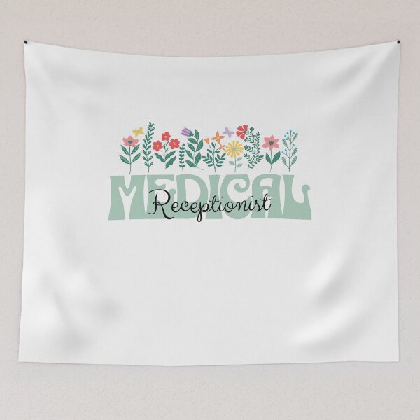 Item preview, Retro Medical Receptionist flowers supporter designed and sold by Jeangel97.