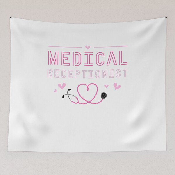 Item preview, Retro Medical Receptionist hearts supporter men women designed and sold by Jeangel97.
