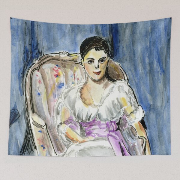 Item preview, Lady Agnew of Lochnaw after John Singer Sargent at the Scottish National Gallery in Edinburgh designed and sold by LymphomaLass.