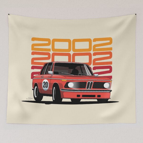 Item preview, 1968-1972 2002 tii Classic Red Racer designed and sold by blackdogshop.