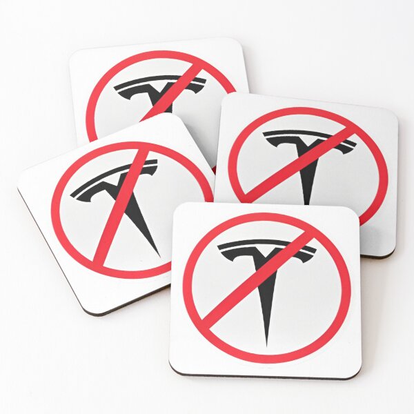 Item preview, NO ELON, no tesla Round Anti-tesla Musk Bumper Decal For Tesla Owners designed and sold by BrightNook.