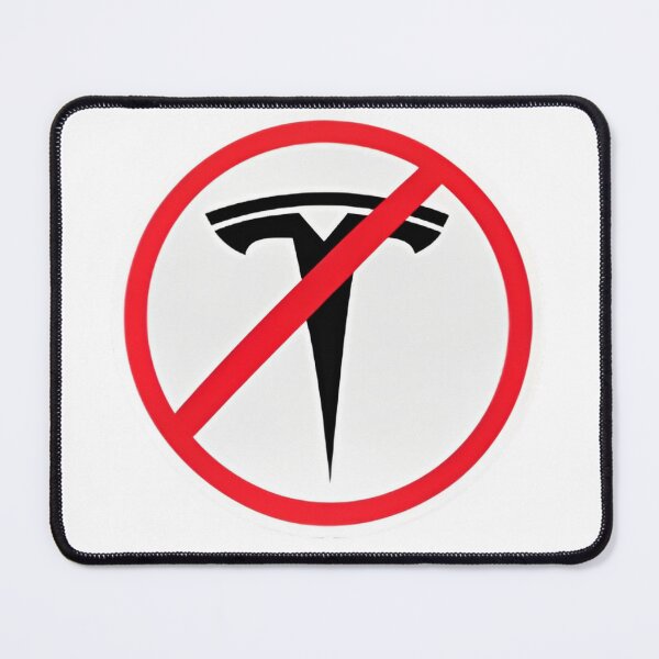 Item preview, NO ELON, no tesla Round Anti-tesla Musk Bumper Decal For Tesla Owners designed and sold by BrightNook.