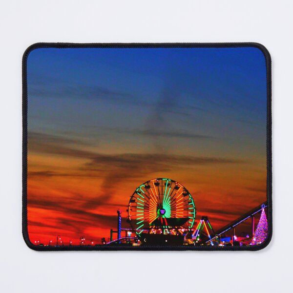 Item preview, Sunset Santa Monica Pier Christmas photographed by KAT designed and sold by KATKattalestv.