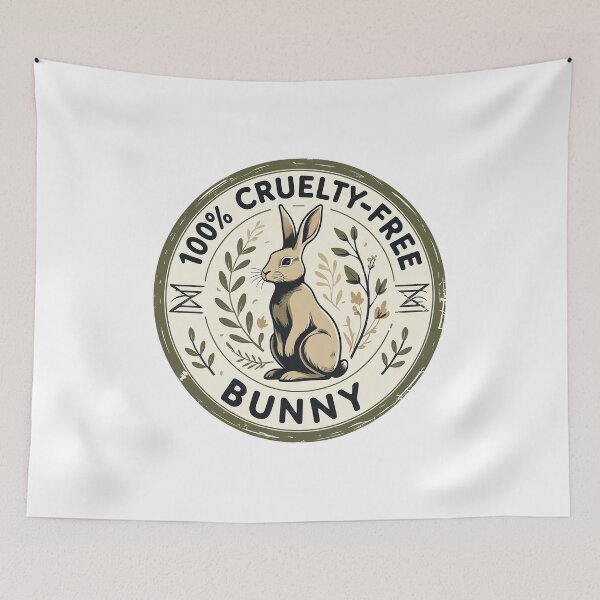 Item preview, Cruelty-Free Bunny – Ethical Eco Design designed and sold by ColorVibre.