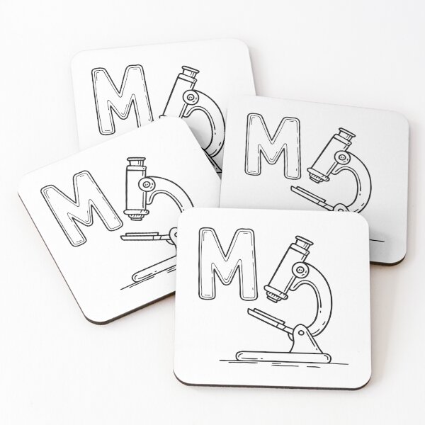 Item preview, An Illustration of letter M stand for Microscope designed and sold by rasagamastore.