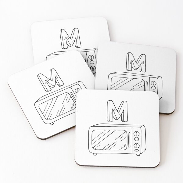 Item preview, An Illustration of letter M stand for Microwave designed and sold by rasagamastore.