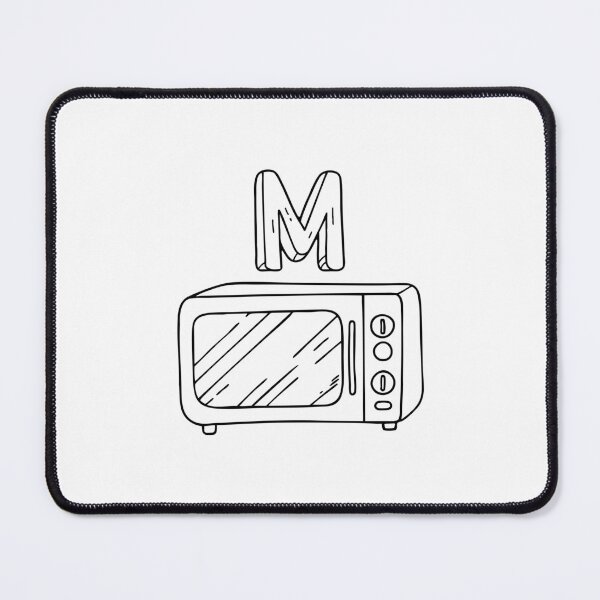 Item preview, An Illustration of letter M stand for Microwave designed and sold by rasagamastore.