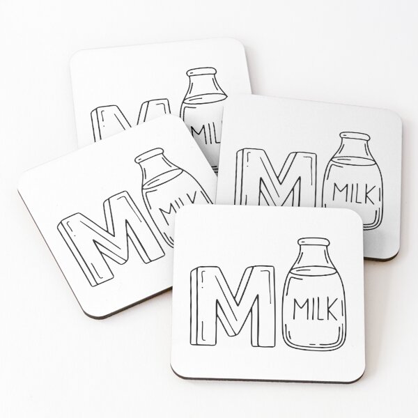Item preview, An Illustration of letter M stand for Milk designed and sold by rasagamastore.