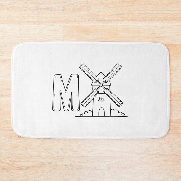 Item preview, An Illustration of letter M stand for Mill designed and sold by rasagamastore.
