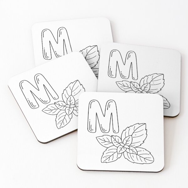 Item preview, An Illustration of letter M stand for Mint designed and sold by rasagamastore.