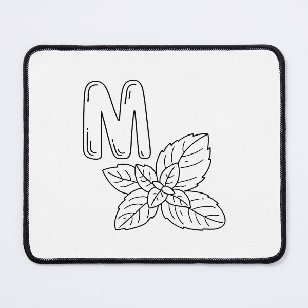 Item preview, An Illustration of letter M stand for Mint designed and sold by rasagamastore.
